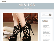 Tablet Screenshot of mishkashoes.com.ar